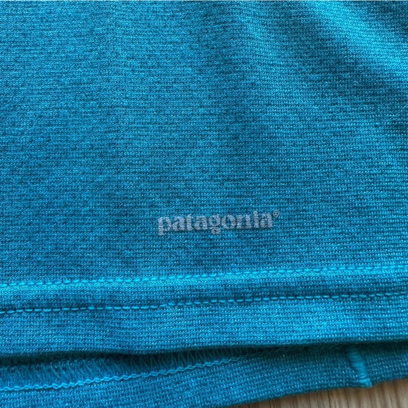 Patagonia 44451 Womens Capilene 3 Midweight Zip-Neck Turquoise Teal jacket small - Picture 6 of 7
